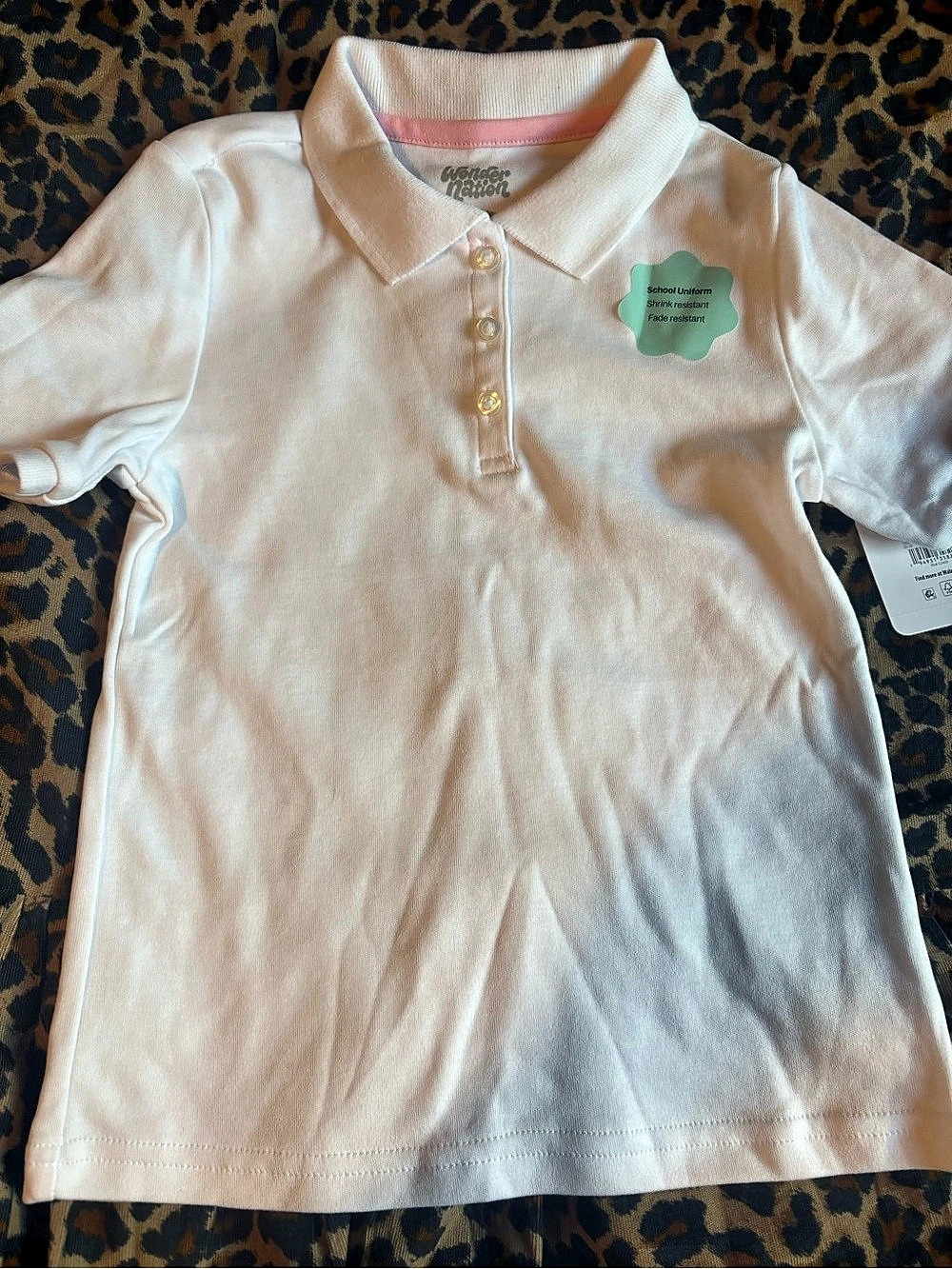 Tea Collection Girls Polo Shirt in Pink Size XS (4-5) NWT